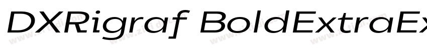 DXRigraf BoldExtraEx字体转换